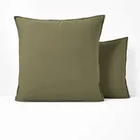La redoute interieurs Unifarbener Kissenbezug Scenario, Vorgewaschene Baumwolle 63 x 63 cm