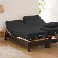 La redoute interieurs Uni-fixleintuch Für Verstellbares Doppelbett Scenario, Baumwolle