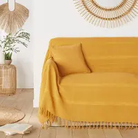 La redoute interieurs Baumwoll-decke Nedo Mit Fransen, Webmuster