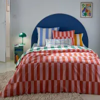La redoute interieurs Bettbezug Tabaka Rot Mit 50% Recycelter Baumwolle 140 x 200 cm