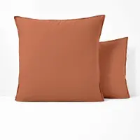 La redoute interieurs Unifarbener Kissenbezug Scenario, Vorgewaschene Baumwolle 63 x 63 cm