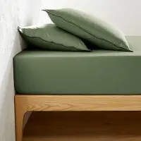 La redoute interieurs Spannbetttuch Aus Gewaschenem Baumwollsatin, 118 Fäden, Victor Uni