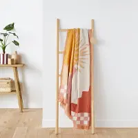 La redoute interieurs Plaid Mit Jacquardmuster Und Fransen Santorin 130 x 170 cm