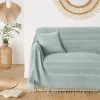La redoute interieurs Baumwoll-decke Nedo Mit Fransen, Webmuster