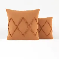 La redoute interieurs Kissenbezug Assa Aus Baumwolle, Karamell 63 x 63 cm
