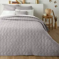 La redoute interieurs Gesteppte Tagesdecke Scenario Mit Zickzack-muster, Baumwolle 150 x 150 cm