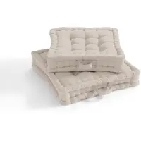La redoute interieurs Bodenkissen Scenario, Recycelte Baumwolle