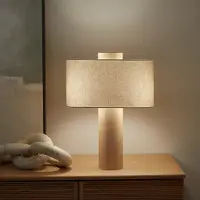 AM.PM Tischlampe Dryade, Eiche Und Leinen