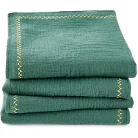 La redoute interieurs 4er-pack Servietten Kumla, Bestickt