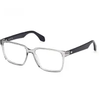 Adidas Originals OR5093 Unisex-Brille inkl. Gläser Vollrand Quadratisch Kunststoff-Gestell 54/16/145, grau