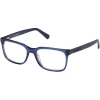 GUESS Herren GU50187 090 Rahmen von BRILLEN Acetat Blau Quadratisch Normal