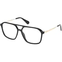MAX&Co. Damen MO5172 001 Rahmen von BRILLEN Injiziert Schwarz Pilot Normal