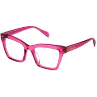 Blumarine Damen VBM843 06S4 Rahmen von BRILLEN Acetat Rosa Quadratisch