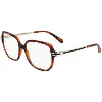 Ferragamo SF3012 Damen-Brille inkl. Gläser Vollrand Eckig Acetat-Gestell 53/16/140, braun