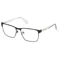 Adidas Originals Originals OR5062 Unisex-Brille inkl. Gläser Vollrand Eckig Metall-Gestell 55/16/140, schwarz