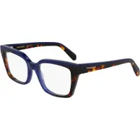 Ferragamo Damen SF3010 424 Rahmen von BRILLEN Acetat Blau Quadratisch Normal