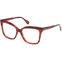 Max & Co Damen MO5130 068 Rahmen von BRILLEN Acetat Rot Quadratisch Normal