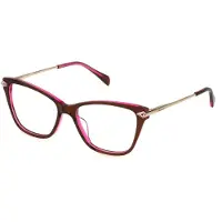 Blumarine Damen VBM842S 06LZ Rahmen von BRILLEN Acetat Fuchsie Geometrisch