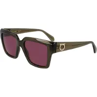Ferragamo SF2014S 320 TRANSPARENT KHAKI 54/19/140 FEMALE Sonnenbrillen