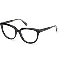 MAX&Co. Damen MO5125 001 Rahmen von BRILLEN Acetat Schwarz Rund Normal