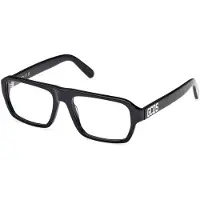 GCDS Unisex GD5038 001 Rahmen von BRILLEN Acetat Schwarz Quadratisch Normal