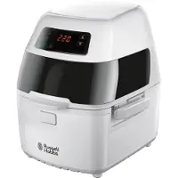Russell Hobbs Ciclofry Plus Air Oil Free Fryer - Luftfritteuse, 2,5 L Fassungsvermögen, Luftfritteuse, Drehbarer Korb, Rotisserie & Kebab, Digitale Steuerung, 1300 W, White - 22101-56