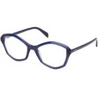 Emilio Pucci Damen EP5238 090 Rahmen von BRILLEN Acetat Blau Geometrisch Normal