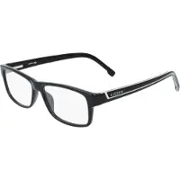 Lacoste Herren L2707 001 Rahmen von BRILLEN Bio-Injekt Schwarz Quadratisch Photochromatisch Photochromatisch