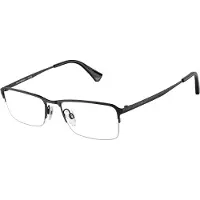 Emporio Armani Herren EA1044TD 3001 Rahmen von BRILLEN Titan Schwarz Transparent Quadratisch Normal