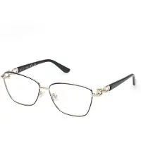 GUESS Damen GU50179 097 Rahmen von BRILLEN Metall Grün Quadratisch Normal