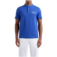 EA7 für Herren. 8NPT21_PJEMZ Polo Ventus7 M Serafino blau (XXL), Sportlich, Tennis/Padel, Polyamid, Kurzarm