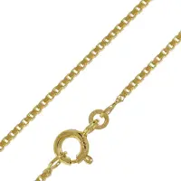 Trendor 41635 Halskette 333 Gold Venezia für Damen und Herren, Breite 1,2 mm