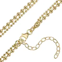 Trendor 15875 Damen-Halskette 925 Silber Vergoldet Fantasie Collier
