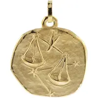 Trendor 08982-10 Sternzeichen-Anhänger Waage 333 Gold 20 mm