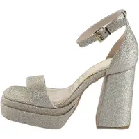 Buffalo Damen High Heels/Sandaletten/ Riemchensandaletten MEY NEAT Gold Textil Größe: 40