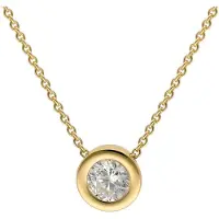 Trendor 51364 Halskette für Damen Gold 333 / 8K Zirkonia Collier