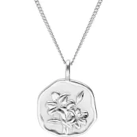 Trendor 68000-05 Halskette mit Monatsblume Mai 925 Silber Rhodiniert