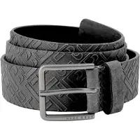 BOSS 50461652-001 Herren Leder-Gürtel Schwarz Ther