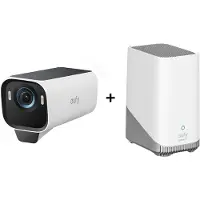 Eufy S3 Pro Add-on（6mo+4K+HB3+Integrated Solar Panel+Maxcolour）, IP-Sicherheitskamera, Draußen, Verkabelt & Kabellos, Wand, Weiß, Patrone (Form)