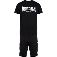 Lonsdale Freizeitanzug "MOY" Packung, mit T-Shirt, 2 Stk. zweiteiliges Set mit T-Shirt und Shorts, unifarbenes Design