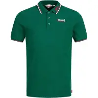 Lonsdale Herren Poloshirt schmale Passform LION Bottle Green S
