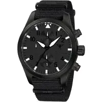 KHS AIRBSCXT.NB Herrenuhr Airleader Chronograph Stahl Schwarz XTAC