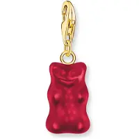 Thomas Sabo 2190-413-10 Charm-Anhänger Goldbären Rot vergoldet