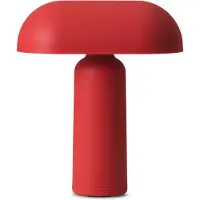 Normann Copenhagen Porta Portable Tischleuchte Rot - , Rot, für Wohnzimmer, Kunststoff