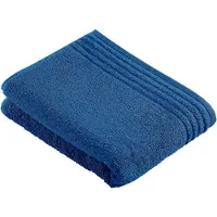 Vossen Saunatuch "Vienna Style Supersoft", blau (tiefblau), B:100cm L:150cm, Walkfrottee, Baumwolle, Handtücher, Saunatuch, mit Bordüre