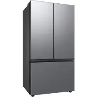 Samsung 3-Türen French Door mit Autofill Water Pitcher und Dual Ice Maker, 674 ℓ, Freistehend, French door, Silber, Tür-zu-Tür, Gehärtetes Glas, 674 l