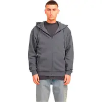 Jack & Jones Kapuzensweatjacke "JJEBRADLEY mit Kapuze, ideal für kalte Jahreszeit" Materialmix, relaxed fit