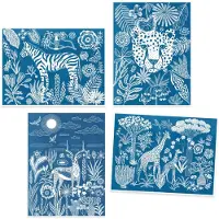 Djeco -Workshop Blaudruck: Savanne bei Nacht