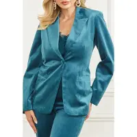 Guess Marciano By Lilli Blazer Blue Opal Größe: M | Blazer Outlet | Damen | Blau