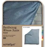 Schlafgut Bettbezug "Woven Satin Fade mit feinen Streifen", (1 St.), mit Farbverlauf, Mix & Match: passender Kissenbezug erhältlich